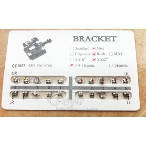 10sets high quality dental Monoblock bracket Mini ROTH 3,4,5 W/H